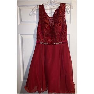 Prom Short Red Dress